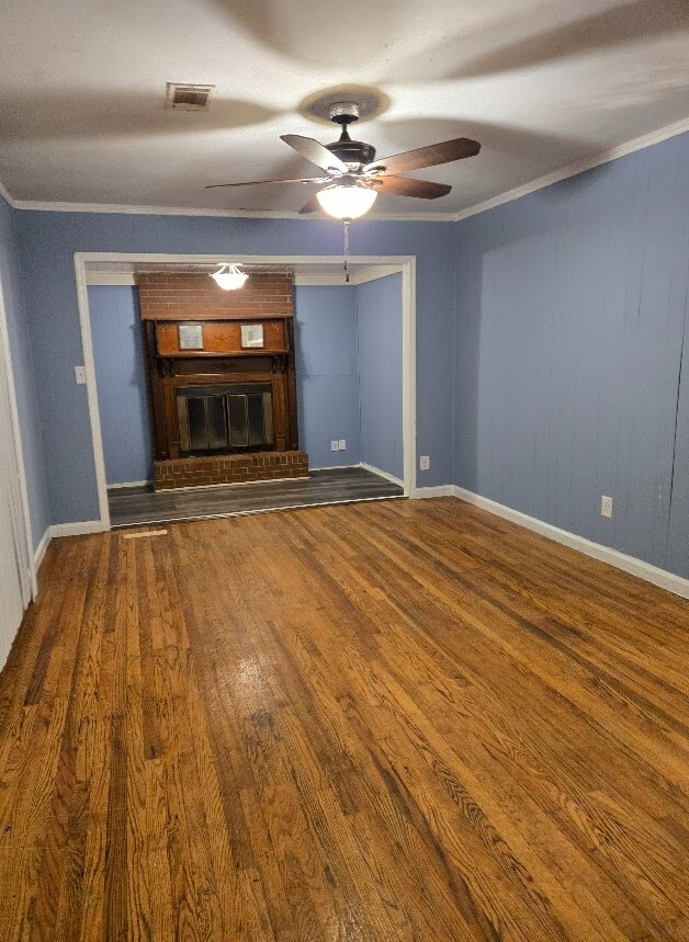 Living area with fireplace - 3204 Alpine Rd