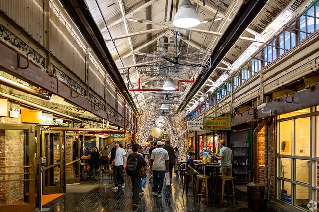 Chelsea Market is a former biscuit factory that houses a high-end food court and boutique shops.