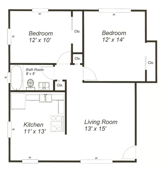 Floorplan - Arcade Apartments