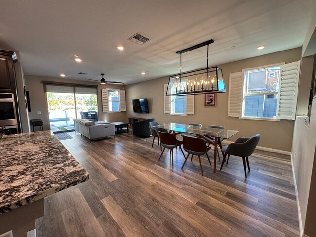 Dining room and living room view from kitchen - 331 Coastal Redwood St