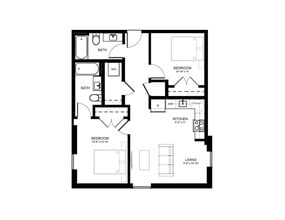 Explore this thoughtfully designed living space, perfect for modern lifestyles. - The Loop at Midtown