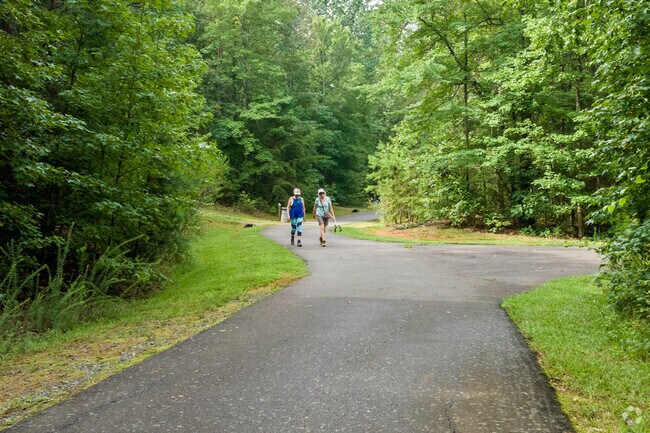 The Colonel Francis J Beatty Park trail in Charlotte, NC offers plenty of path to exercise on.
