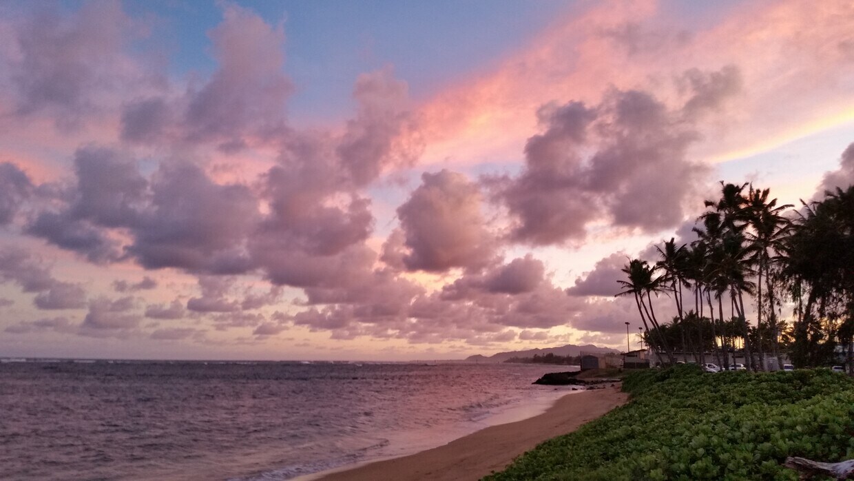 Kapaa Sunset from the ocean side path 5 min from apartment - 1675 Malakia Street Unit #2