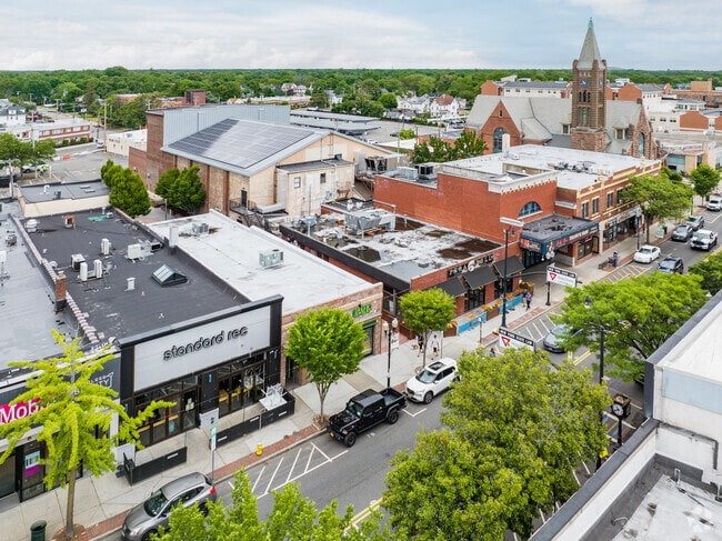 Residents love to stroll through Patchogue's revitalized downtown on Main Street.