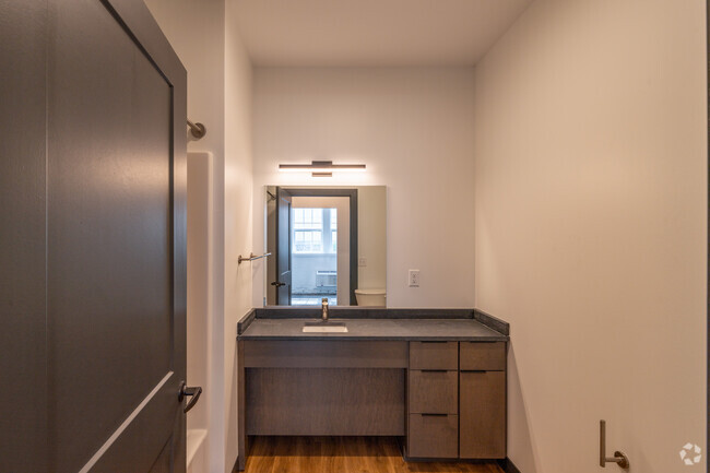 2BR, 2BA - 730SF - Primary Bathroom - The Rails