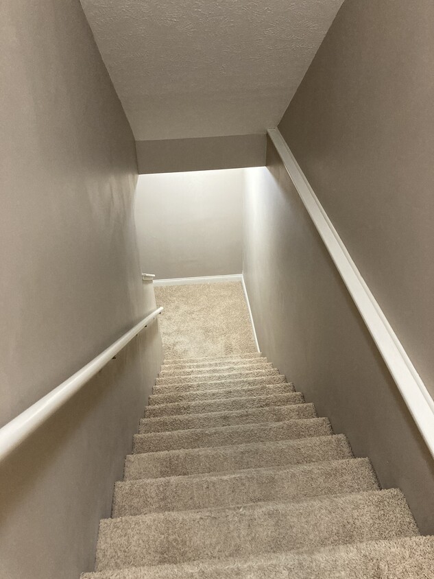 downstairs stairwell - 1121 Turtle Creek Rd