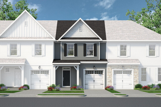 Weldon - Townhome Exterior Rendering - Hillpoint Preserve Townhome Apartments