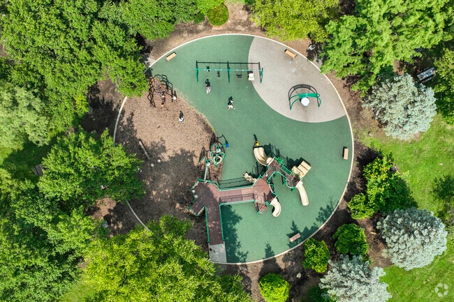 Children play at the Franklin Park playground.