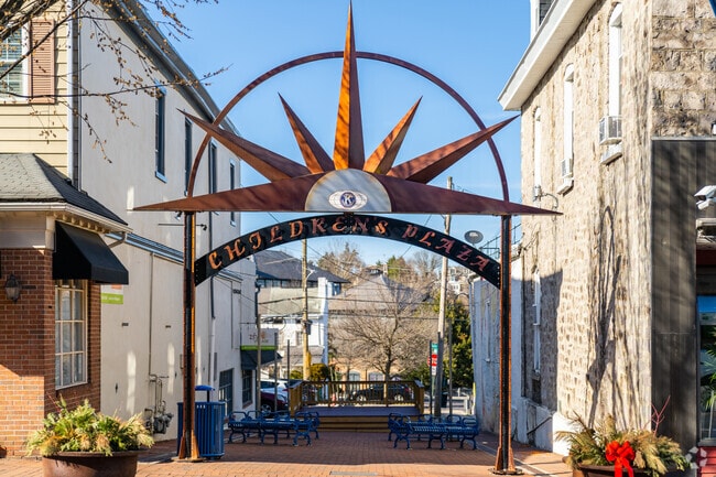 Phoenixville has many unique features such as the Children's Plaza on Bridge Street.