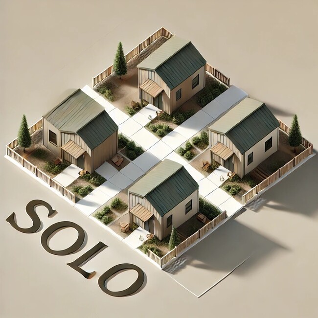 Quads with courtyard - Solo Brightside – 1 Bedroom Cottages