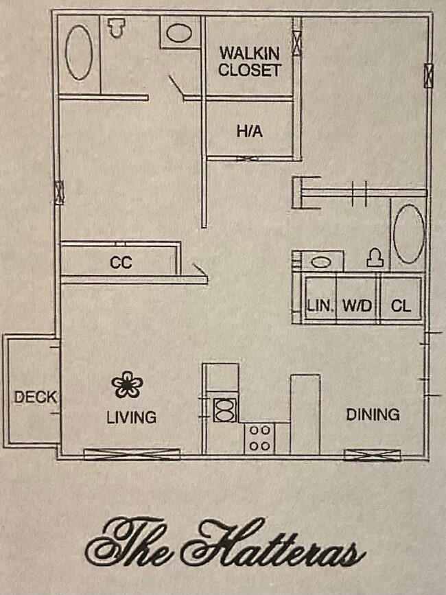 2BR,2BA-The Hatteras 1080 SF - Ivey Glen Apartment Community