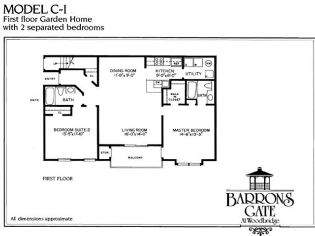 1st floor Garden w/2bedrooms - Barron's Gate