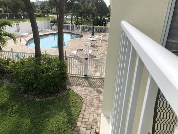 View from Main Level Balcony - 443 Pinellas Bayway S