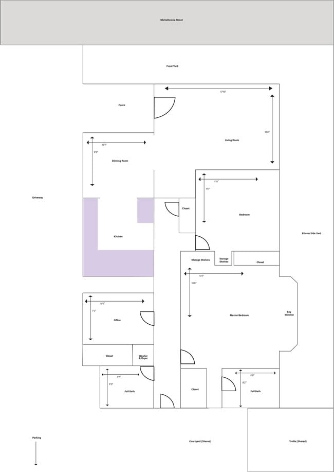 Floor Layout - 663 Micheltorena St