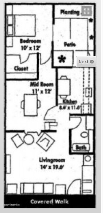 Nottingham Court Apartments 55+ Senior Living – 2 Bedroom