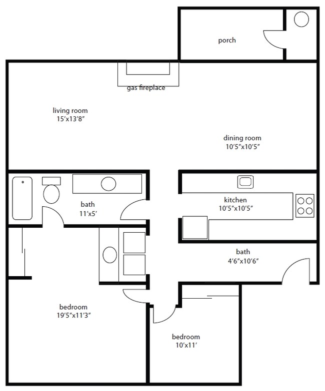 2HAB/1BA - Maple Glen Apartments