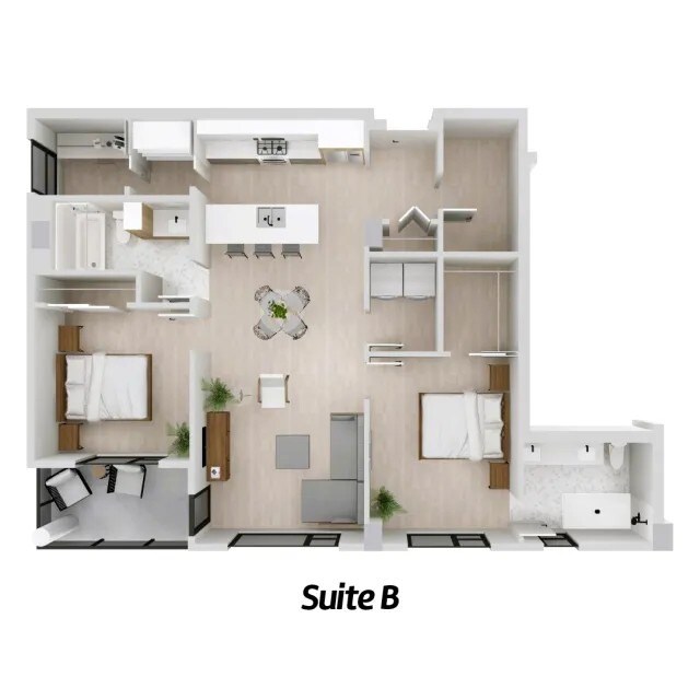 Disposition B - Place Centrale