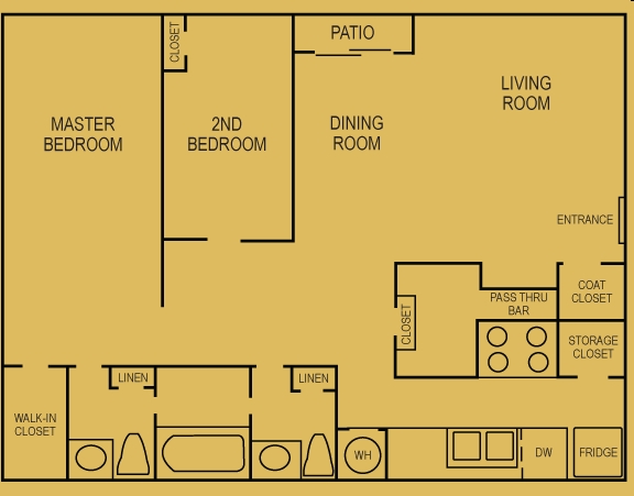 2BR/1.5BA - Shadow Ridge Apartments
