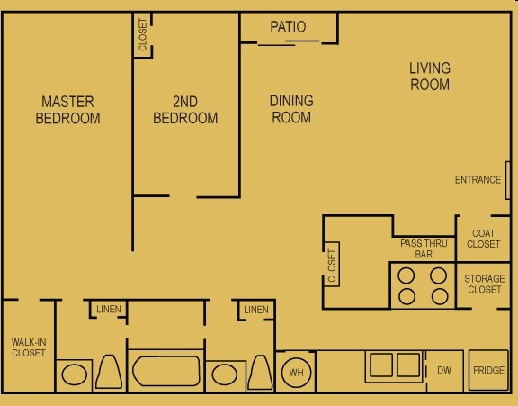 2HAB/1.5BA - Shadow Ridge Apartments