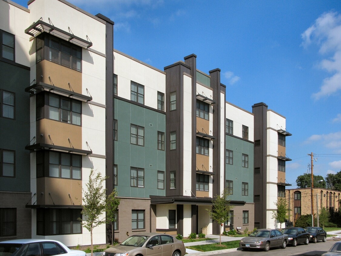 View to the northwest across 12th Avenue SE - Brook Commons
