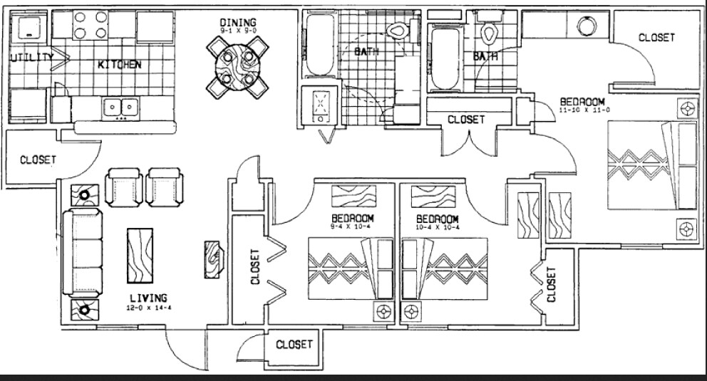 3HAB/2BA - Roosevelt Park Apartments