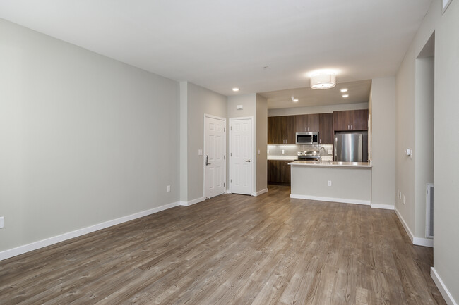 Premier Collection Living Dining Kitchen Area - Avalon Walnut Ridge