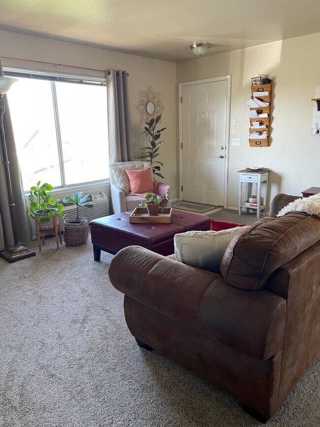 Living room from hallway to window & front door - 383 N M St