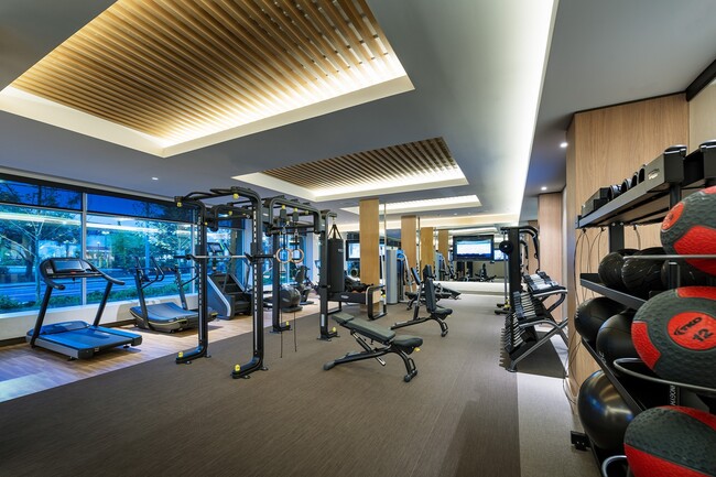 Our 24-hour fitness center offers some of the latest equipment, including Technogym equipment, TRX, Skill Row and Peloton bikes. - Windsor Mystic River