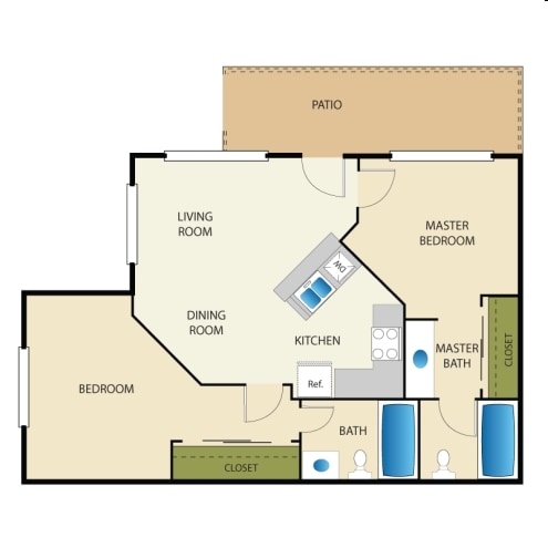 2BR/2BA - Spring Villas