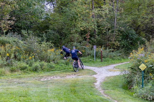 Hampton Hills in Merriman Valley is a place for mountain bikers to show off their skills.