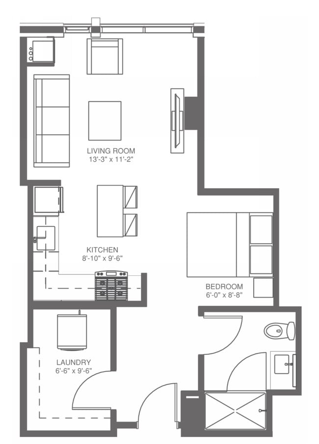 Convertible Layout - 907 W Madison St