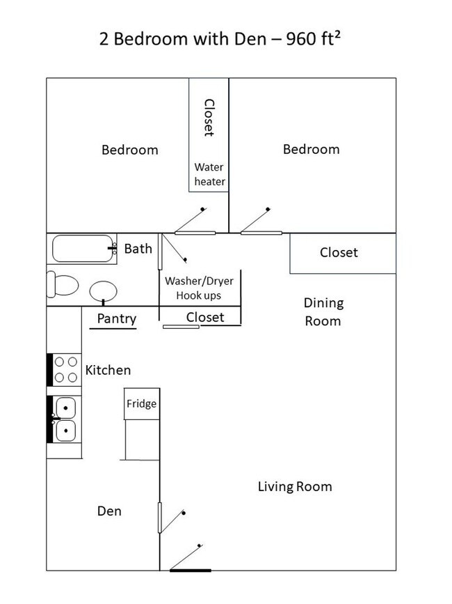 Foto del edificio - Large two bedroom with Den! New Washer/Dry...