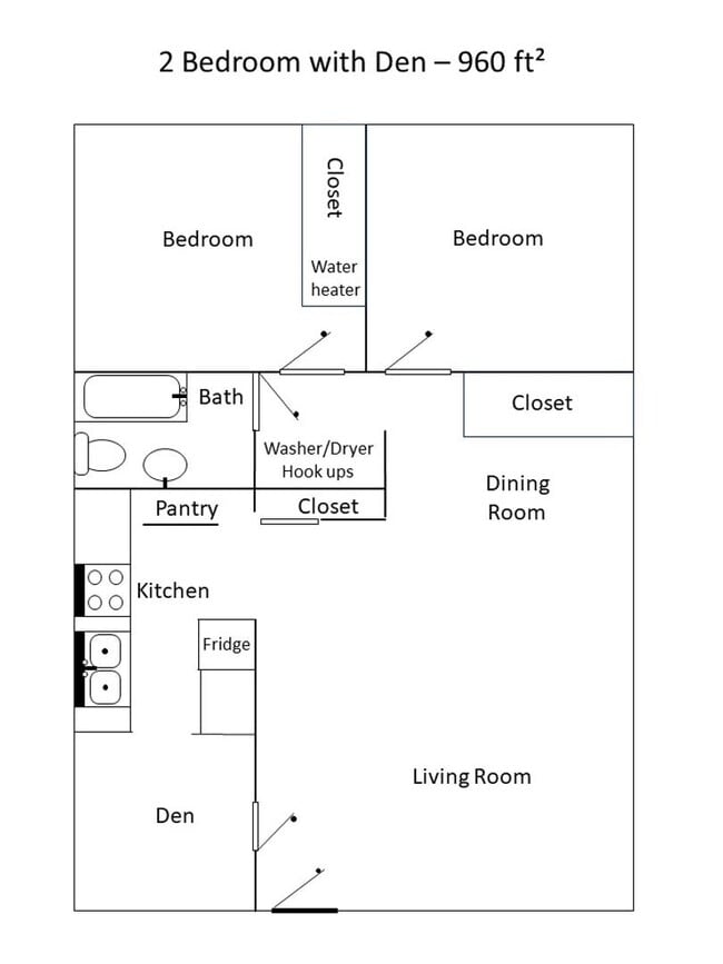 Building Photo - Large two bedroom with Den! New Washer/Dry...