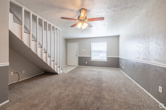 2HAB, 1,5BA - 1,020 ft² - Sala de estar - Westwood Apartments