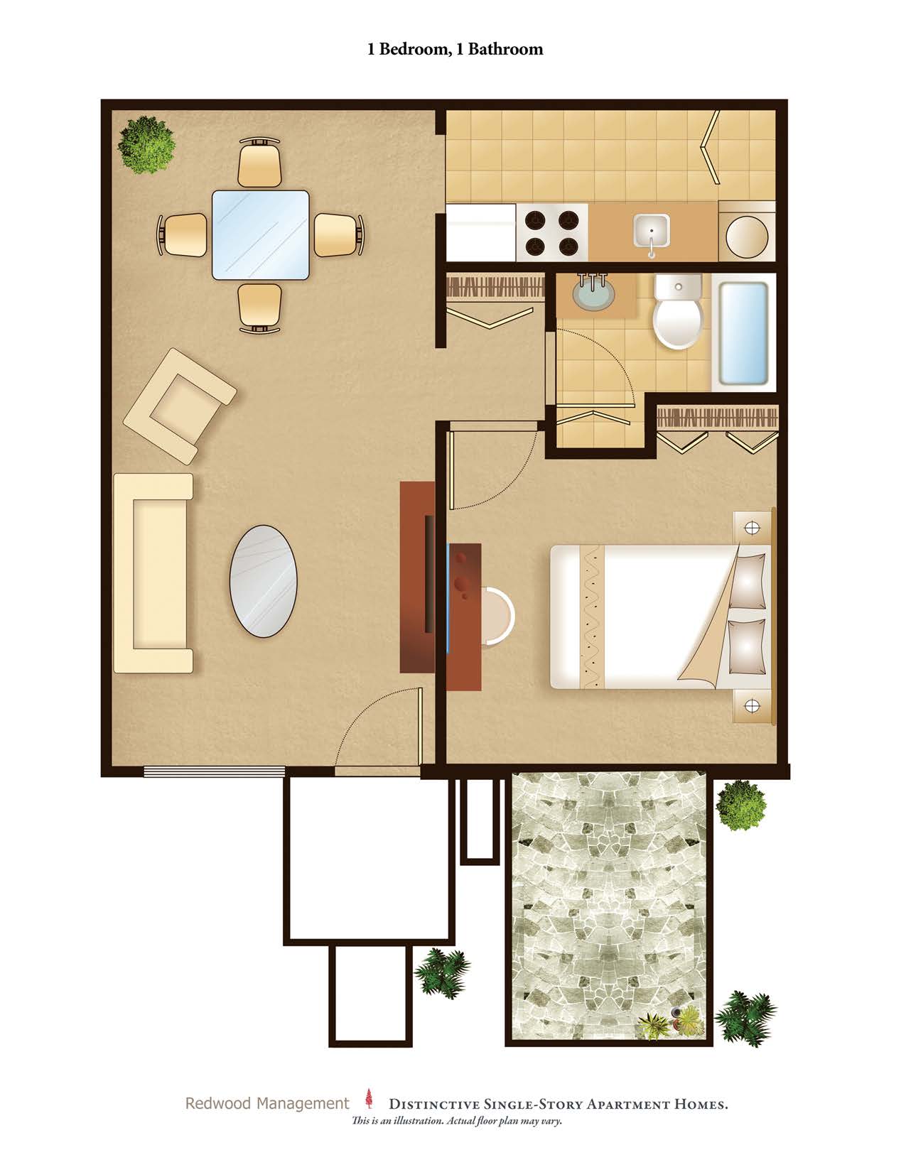 Chestnut Acres Apartments – 1 Bedroom - Call for Availability