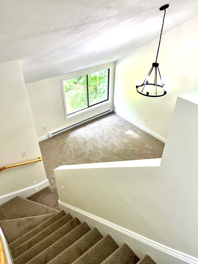 Bright and Sunny LARGE Main Bedroom with Vaulted Ceilings, Chandelier, and Staircase to Loft. - 326 Sterling St