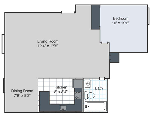 1 habitación - Happy Hollow Apartments