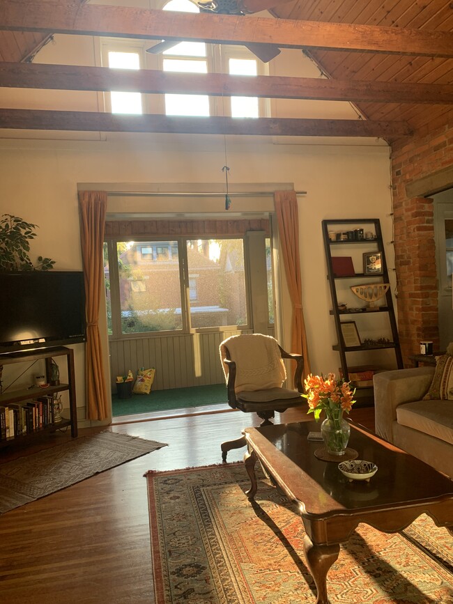 Living room at golden hour - 1321 Hunter Ave