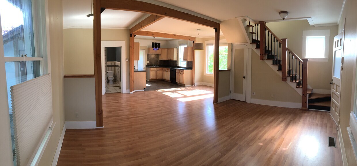 Living room and kitchen - 2526 Moore St