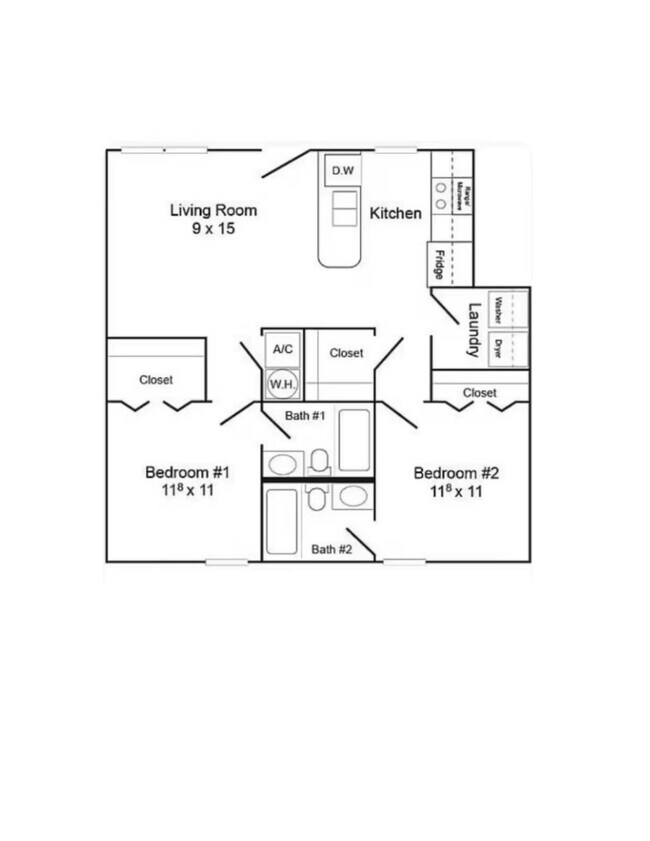 Plano de planta - 535 W Glenn Ave