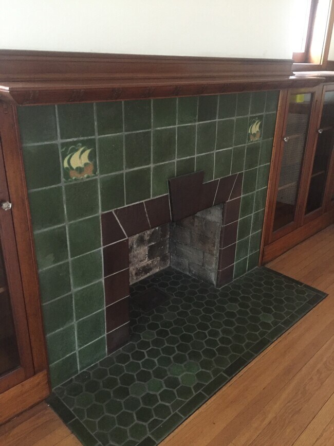 Decorative fireplace - 3006 W Logan Blvd