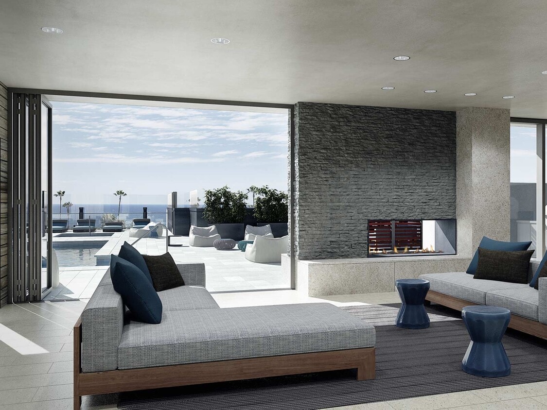 Rooftop community lounge - 1755 Ocean Ave