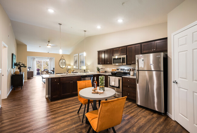 Spacious Kitchens with Breakfast Bar and Room for a Table - Redwood Charlotte Harris Houston Road