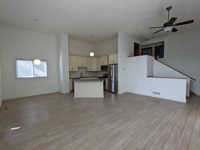 Main living area facing kitchen - 248 6th Street Northeast