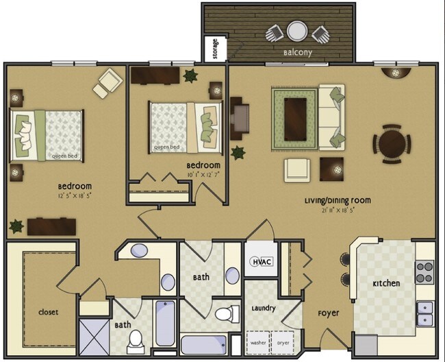 Holmes Lake by Broadmoor Rentals Lincoln, NE