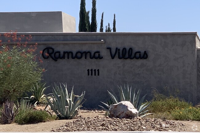 Main Entrance to Ramona Villa's - 1111 E Ramon Rd