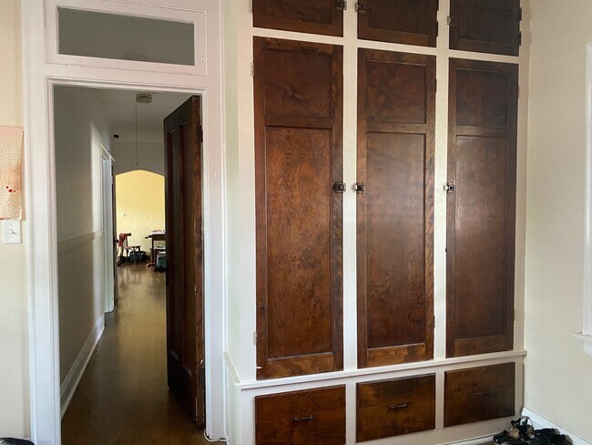 built-in closet in East bedroom #1 - 747 Wesley Ave