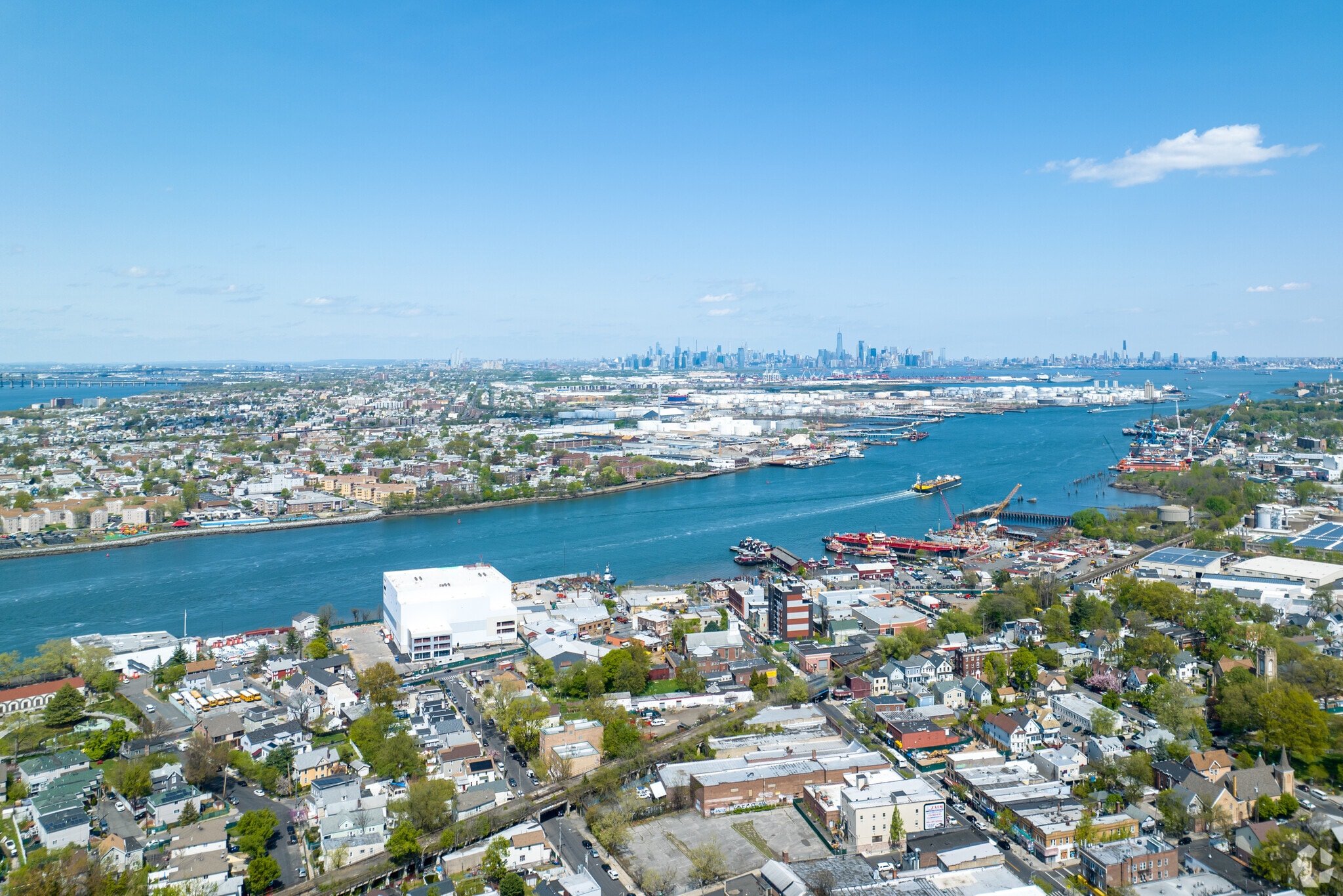 Hudson Yards sits along Manhattan's western side.