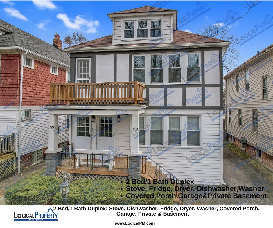 Primary Photo - 2Bd/1Bth Duplex w/Porch, Frdge,Stve,Wsher,...