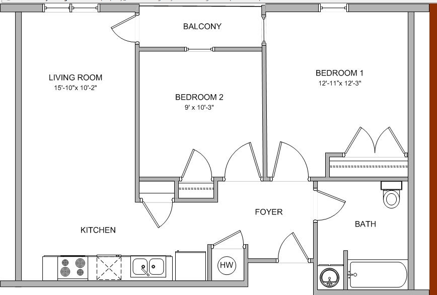 2BR/1BA - Regency Manor II